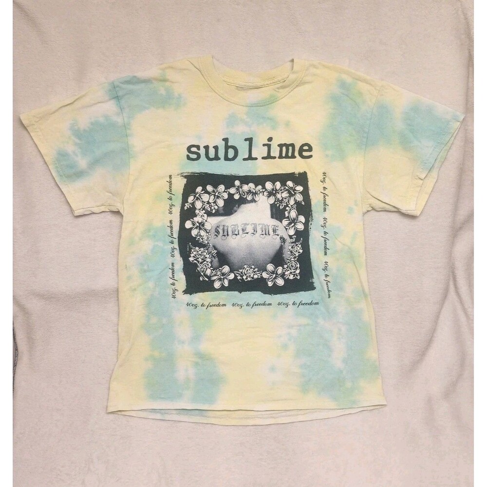 Sublime T-Shirt 40oz To Freedom Tie Dye Band Men Size Medium Cotton